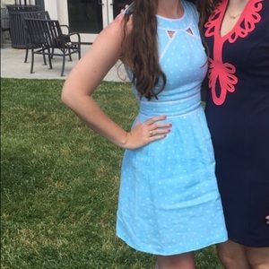 Blue Sleeveless Dress